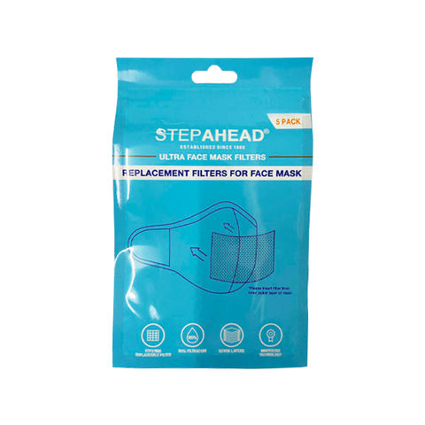 Step Ahead Ultra Reusable Face Mask Filters (PACK OF 5)