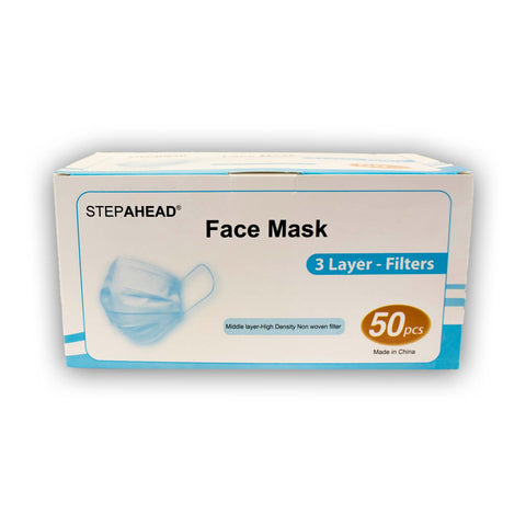 STEPAHEAD Disposable Face Masks (x50) - StepAhead Workwear