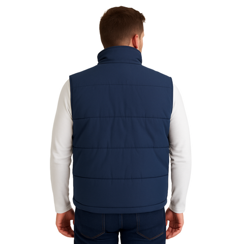 PREMIUM MULTI POCKETS PADDED BODYWARMER GILET BLACK & NAVY