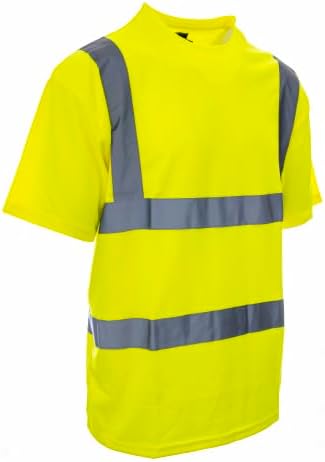 STEP AHEAD HI VIS PREMIUM SHORT SLEEVE T-SHIRT YELLOW