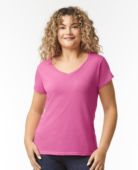 Softstyle Ringspun Cotton V-Neck T-Shirt Ladies