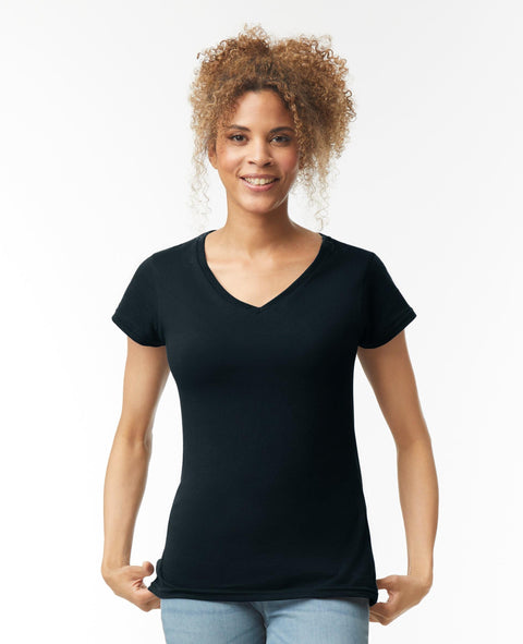 Softstyle Ringspun Cotton V-Neck T-Shirt Ladies