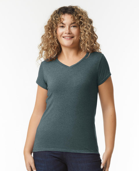 Softstyle Ringspun Cotton V-Neck T-Shirt Ladies