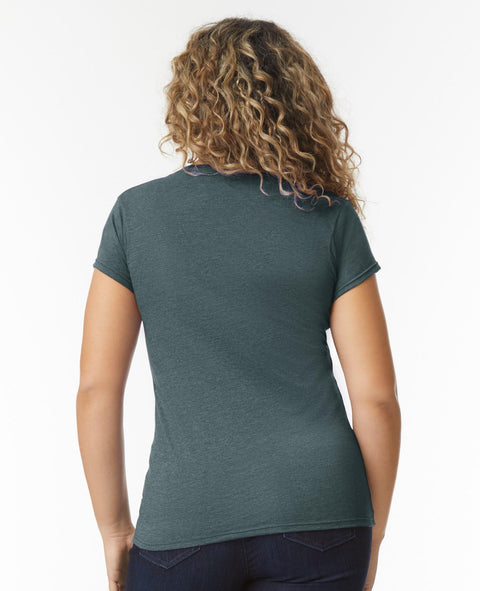 Softstyle Ringspun Cotton V-Neck T-Shirt Ladies