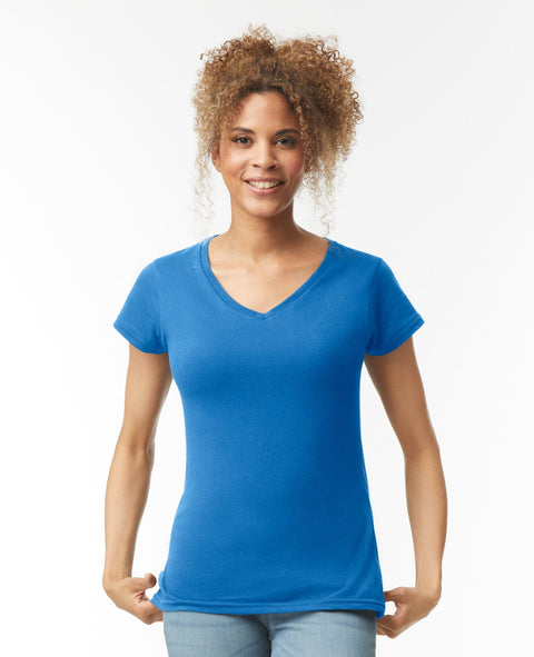 Softstyle Ringspun Cotton V-Neck T-Shirt Ladies