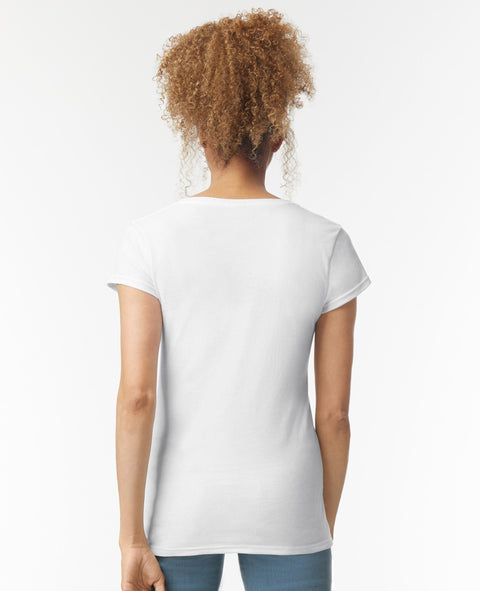 Softstyle Ringspun Cotton V-Neck T-Shirt Ladies