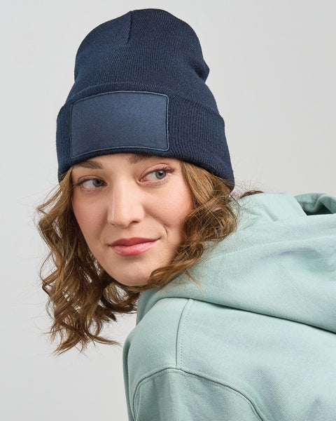 Wind S Patch Recycled Beanie Double Skin Cuffed Adult
