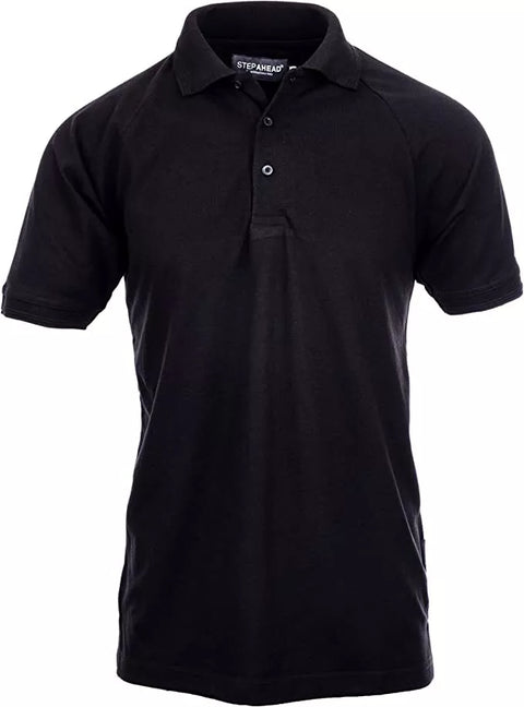 STEP AHEAD Mens Polo Shirt Pique Premium Work Regular Fit Casual Cotton Polo