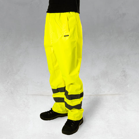 Step Ahead Hi Visibility Yellow WATERPROOF Trousers